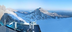 Archiv Foto Webcam Dachstein Gletscher: Panoramablick von der Bergstation 23:00