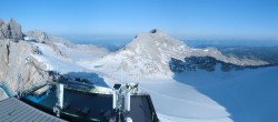 Archiv Foto Webcam Dachstein Gletscher: Panoramablick von der Bergstation 01:00