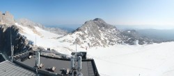 Archiv Foto Webcam Dachstein Gletscher: Panoramablick von der Bergstation 07:00