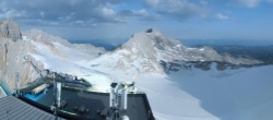Archiv Foto Webcam Dachstein Gletscher: Panoramablick von der Bergstation 01:00