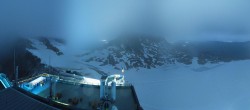 Archiv Foto Webcam Dachstein Gletscher: Panoramablick von der Bergstation 01:00