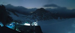 Archiv Foto Webcam Dachstein Gletscher: Panoramablick von der Bergstation 23:00