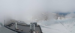 Archiv Foto Webcam Dachstein Gletscher: Panoramablick von der Bergstation 13:00