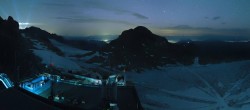 Archiv Foto Webcam Dachstein Gletscher: Panoramablick von der Bergstation 01:00