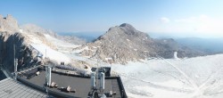 Archiv Foto Webcam Dachstein Gletscher: Panoramablick von der Bergstation 07:00