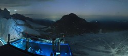 Archiv Foto Webcam Dachstein Gletscher: Panoramablick von der Bergstation 01:00