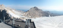 Archiv Foto Webcam Dachstein Gletscher: Panoramablick von der Bergstation 07:00