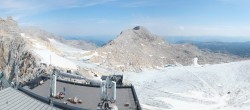 Archiv Foto Webcam Dachstein Gletscher: Panoramablick von der Bergstation 09:00