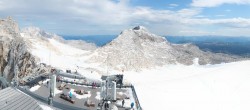 Archiv Foto Webcam Dachstein Gletscher: Panoramablick von der Bergstation 09:00