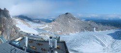 Archiv Foto Webcam Dachstein Gletscher: Panoramablick von der Bergstation 01:00