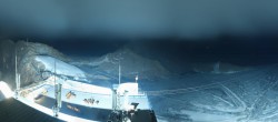 Archiv Foto Webcam Dachstein Gletscher: Panoramablick von der Bergstation 21:00