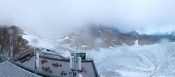 Archiv Foto Webcam Dachstein Gletscher: Panoramablick von der Bergstation 19:00