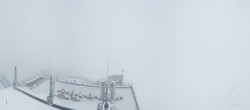 Archiv Foto Webcam Dachstein Gletscher: Panoramablick von der Bergstation 09:00