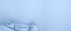 Archiv Foto Webcam Dachstein Gletscher: Panoramablick von der Bergstation 05:00