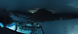 Archiv Foto Webcam Dachstein Gletscher: Panoramablick von der Bergstation 01:00