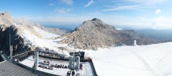 Archiv Foto Webcam Dachstein Gletscher: Panoramablick von der Bergstation 07:00