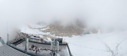 Archiv Foto Webcam Dachstein Gletscher: Panoramablick von der Bergstation 11:00