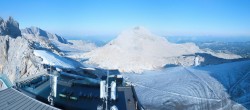 Archiv Foto Webcam Dachstein Gletscher: Panoramablick von der Bergstation 23:00