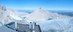 Archiv Foto Webcam Dachstein Gletscher: Panoramablick von der Bergstation 01:00