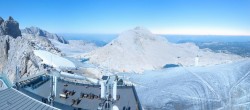 Archiv Foto Webcam Dachstein Gletscher: Panoramablick von der Bergstation 03:00