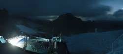 Archiv Foto Webcam Dachstein Gletscher: Panoramablick von der Bergstation 03:00