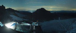 Archiv Foto Webcam Dachstein Gletscher: Panoramablick von der Bergstation 23:00
