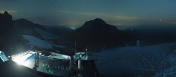Archiv Foto Webcam Dachstein Gletscher: Panoramablick von der Bergstation 01:00