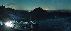 Archiv Foto Webcam Dachstein Gletscher: Panoramablick von der Bergstation 23:00