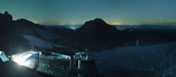 Archiv Foto Webcam Dachstein Gletscher: Panoramablick von der Bergstation 01:00