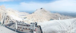 Archiv Foto Webcam Dachstein Gletscher: Panoramablick von der Bergstation 09:00