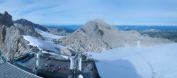 Archiv Foto Webcam Dachstein Gletscher: Panoramablick von der Bergstation 00:00