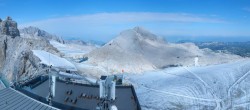 Archiv Foto Webcam Dachstein Gletscher: Panoramablick von der Bergstation 23:00
