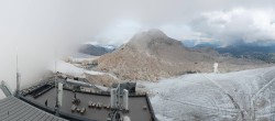 Archiv Foto Webcam Dachstein Gletscher: Panoramablick von der Bergstation 15:00