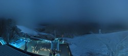 Archiv Foto Webcam Dachstein Gletscher: Panoramablick von der Bergstation 05:00