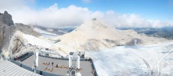 Archived image Panoramic webcam view at the Dachstein Glacier 11:00