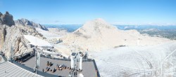 Archiv Foto Webcam Dachstein Gletscher: Panoramablick von der Bergstation 20:00