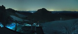 Archiv Foto Webcam Dachstein Gletscher: Panoramablick von der Bergstation 23:00