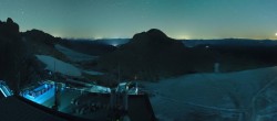 Archiv Foto Webcam Dachstein Gletscher: Panoramablick von der Bergstation 03:00
