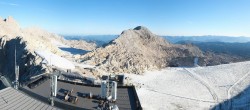 Archiv Foto Webcam Dachstein Gletscher: Panoramablick von der Bergstation 07:00