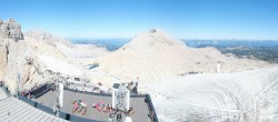 Archiv Foto Webcam Dachstein Gletscher: Panoramablick von der Bergstation 11:00