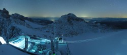 Archiv Foto Webcam Dachstein Gletscher: Panoramablick von der Bergstation 03:00