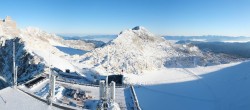 Archiv Foto Webcam Dachstein Gletscher: Panoramablick von der Bergstation 07:00