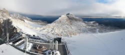 Archiv Foto Webcam Dachstein Gletscher: Panoramablick von der Bergstation 07:00