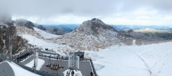 Archiv Foto Webcam Dachstein Gletscher: Panoramablick von der Bergstation 15:00