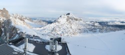 Archiv Foto Webcam Dachstein Gletscher: Panoramablick von der Bergstation 07:00