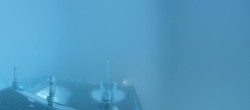 Archiv Foto Webcam Dachstein Gletscher: Panoramablick von der Bergstation 19:00