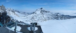Archiv Foto Webcam Dachstein Gletscher: Panoramablick von der Bergstation 23:00