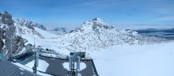 Archiv Foto Webcam Dachstein Gletscher: Panoramablick von der Bergstation 03:00