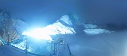 Archiv Foto Webcam Dachstein Gletscher: Panoramablick von der Bergstation 05:00