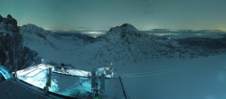 Archiv Foto Webcam Dachstein Gletscher: Panoramablick von der Bergstation 01:00